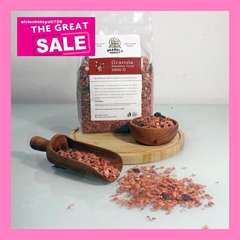 

Al04Nind Granola Addict - Cranberry Honey 1000G (1Kg) Indvvl03
