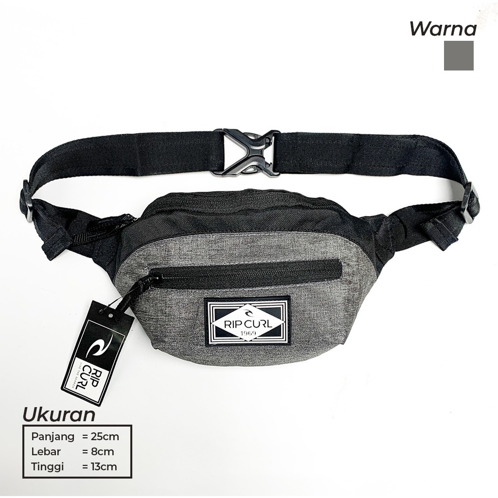 Waistbag Ripcurl Mirror Original Tas Pinggang Pria Kualitas Import Full Tag