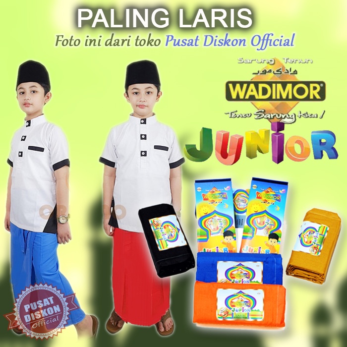 SARUNG WADIMOR JR ANAK-ANAK - SARUNG ANAK SARUNG MURAH SARUNG SHOLAT SARUNG SANTRI SARUNG BHS