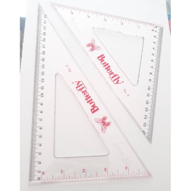 

Penggaris segitiga/triangle ruler/rol segitiga/penggaris segitiga no.8