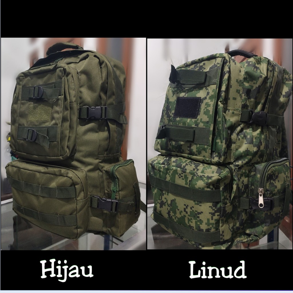 COD ! GROSIR TAS RANSEL ARMY 3P LORENG CAMO POLOS BACKPACK BAG 25L 30L UKURAN BESAR TACTICAL OUTDOOR