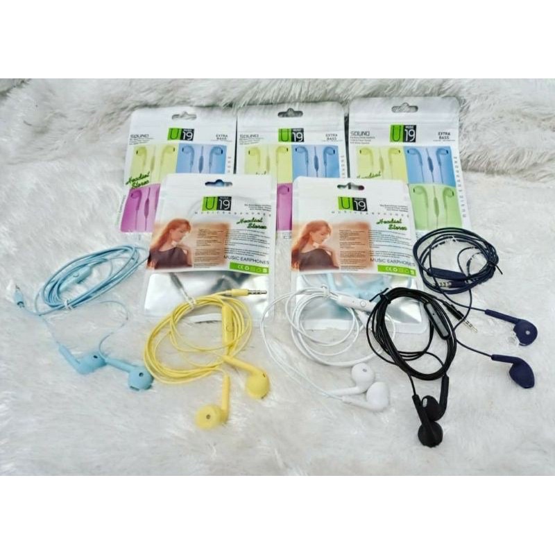 GROSIR HANDSFREE U19 MAKARON PACKING PLASTIK KLIP CANDY ORIGINAL SUARA LEBIH RENDANG GUYS