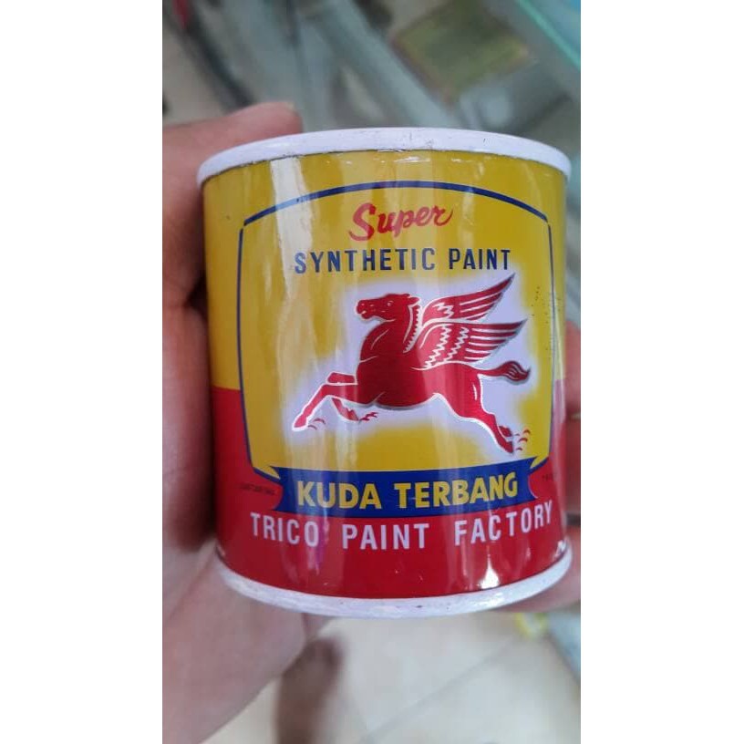 

CAT KUDA TERBANG KALENG KECIL 100 ML 0,1 KG BESI KAYU PLASTIK KILAP CEPAT KERING