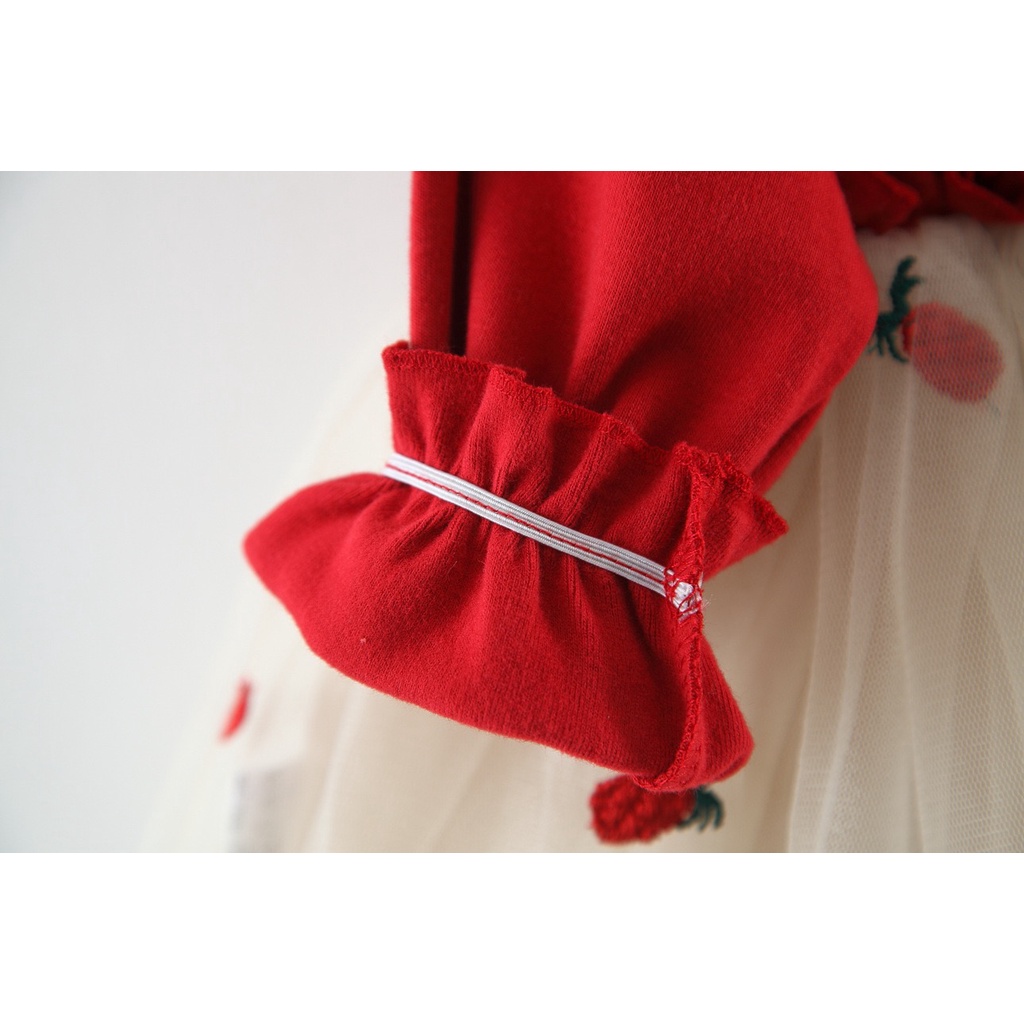 Dress Baby Import Perempuan Kancing Tutu Nanas 1-4 tahun