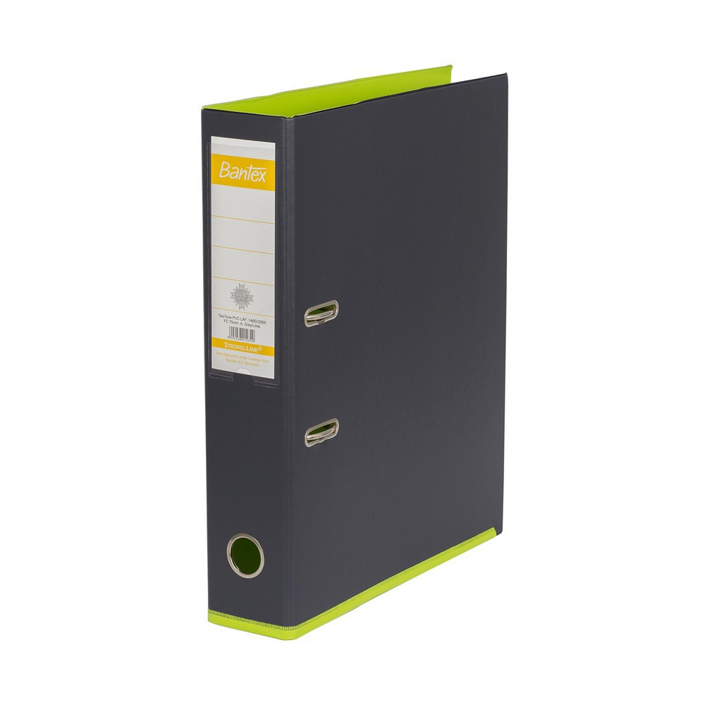 

Bantex Ordner Two Tone Folio 7cm Anthracite GreyLime 1465V2565 PKM Bandung