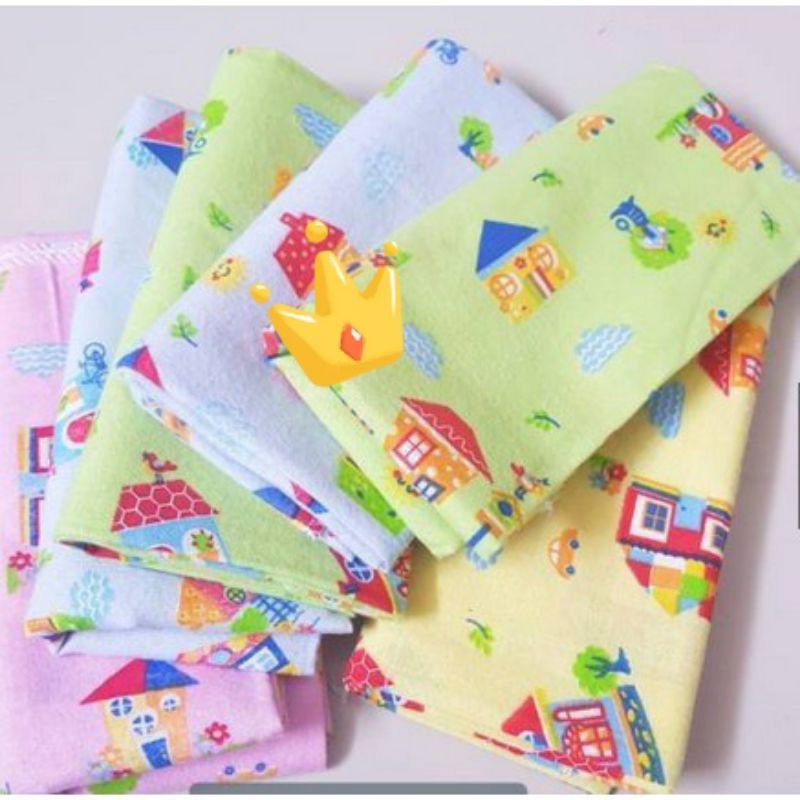 6 PIECES Bedong Bayi Jumbo 90x100cm / Bedong Motif Gambar /Harga Grosir Termurah Katun Flanel