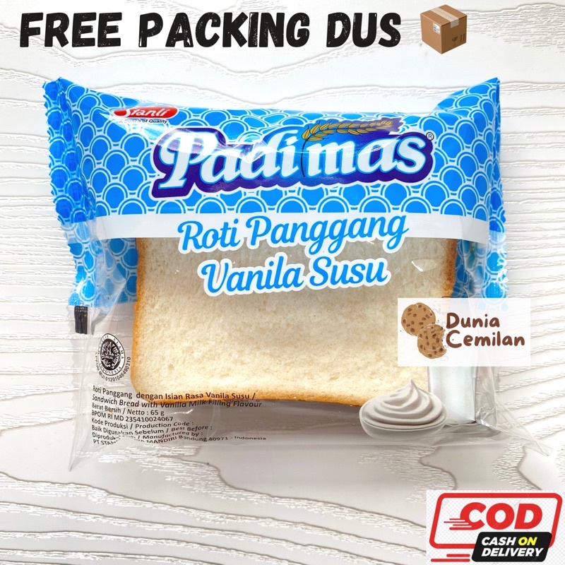 [TERMURAH!] Roti Panggang Padimas 65gr - Ropang Aneka Rasa Murah Enak-Vanilla Susu
