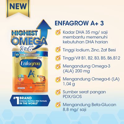 Enfagrow Susu Formula Bayi 3 A+ Vanila 800GR