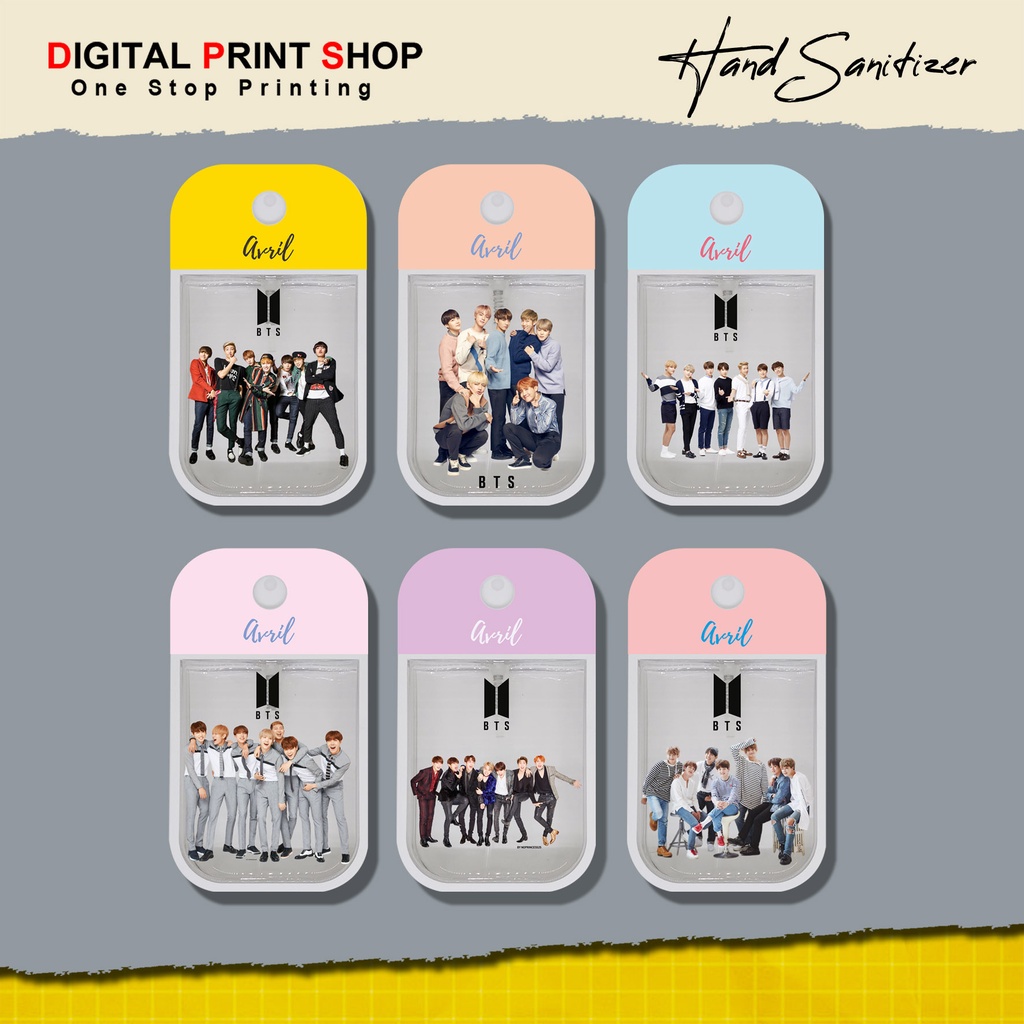 DPSMALANG - Botol Hand Sanitizer 45 ml | Spray Kotak | BTS | Souvenir | KPOP |