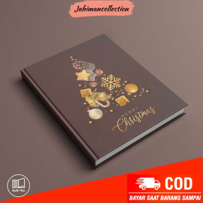 

✨ BISA COD ✨ Buku custom Natal Merry Christmas hadiah catatan notebook agenda - halaman polos