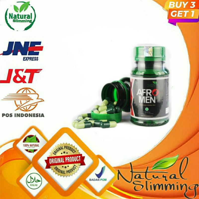 AFROMEN AFRO MEN HERBAL STAMINA PRIA / OBAT KAPSUL VITALITAS