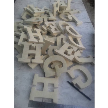 Huruf Kayu | Huruf / Angka Kayu | Jati Belanda