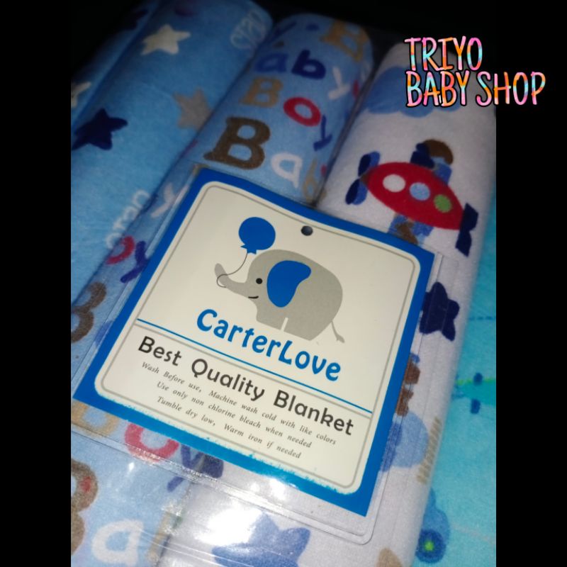 Bedong Bayi Bahan Flanel CARTERLOVE SNI - Bedongan Bayi Ukuran 100x75cm