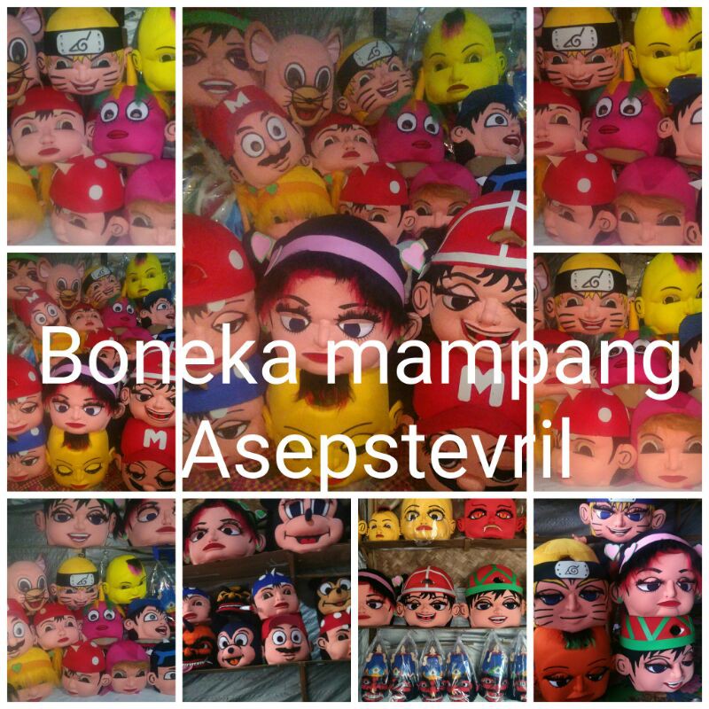 Boneka mampang karakter full body terbaru