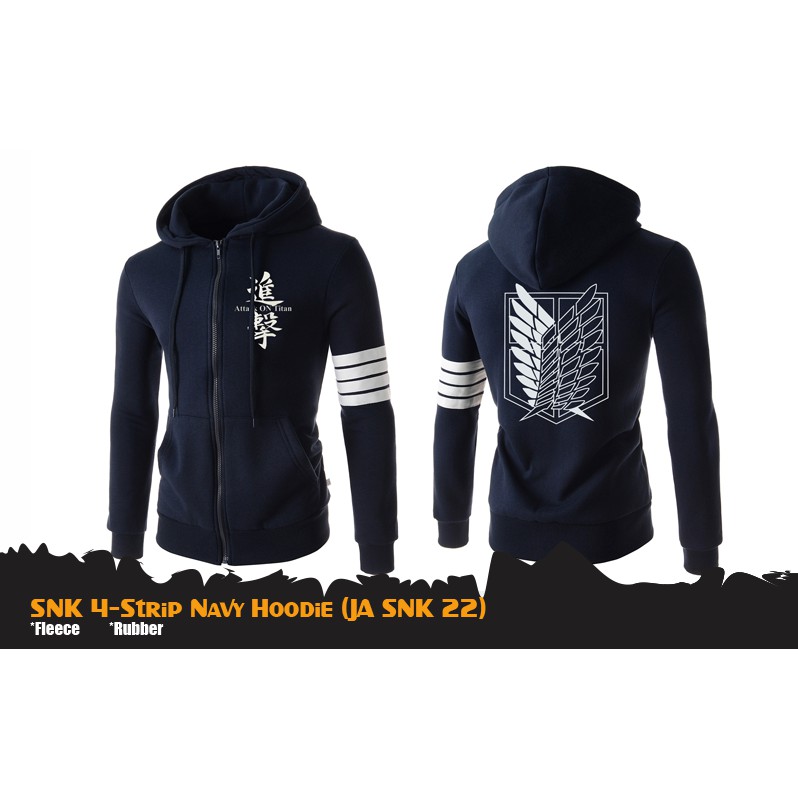 JAKET SNK 4-STRIP NAVY (JA SNK 22)
