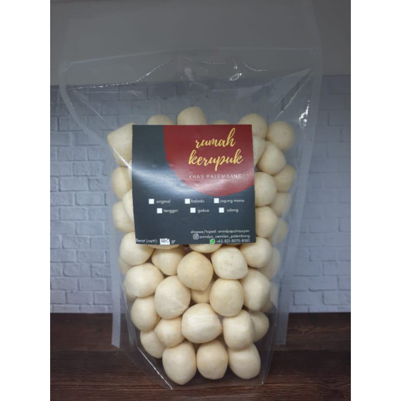 

Kerupuk Getas khas Palembang, Berat 160 gram