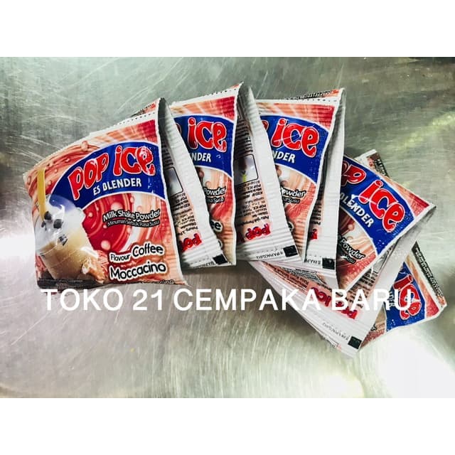 

Pop Ice Rasa COFFEE MOCCACINO 1 RENCENG isi 10 SACHET | Bubuk Powder Pop Ice Kopi Murah Promo