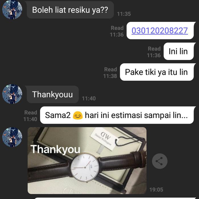 Terlaku Daniel Wellington Couple Set Sheffield Original - Hitam