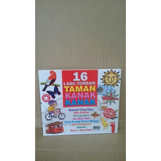 CD ORIGINAL 16 LAGU TERBAIK TAMAN KANAK-KANAK VOL. 1