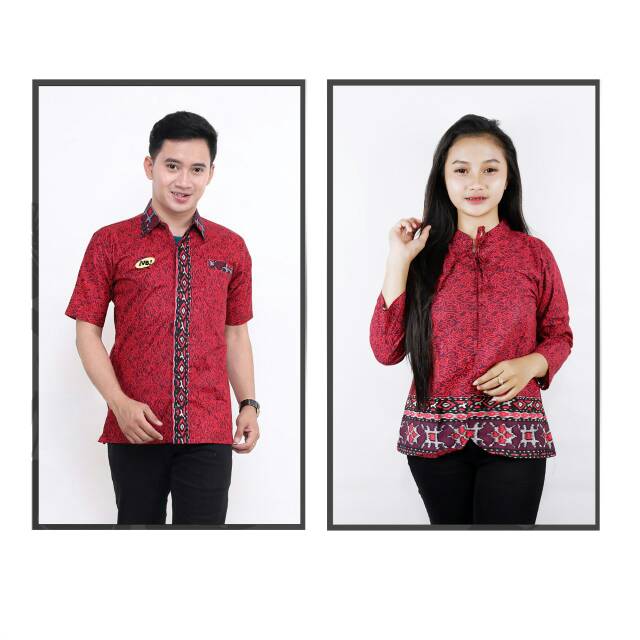 COUPLE HEM BLOUSE BATIK