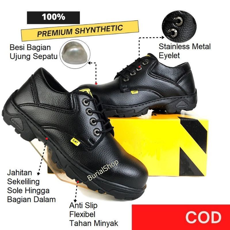 Sepatu Sefty Boot Sepatu Sefty Ujung Besi Untuk Pria Lapangan Proyek