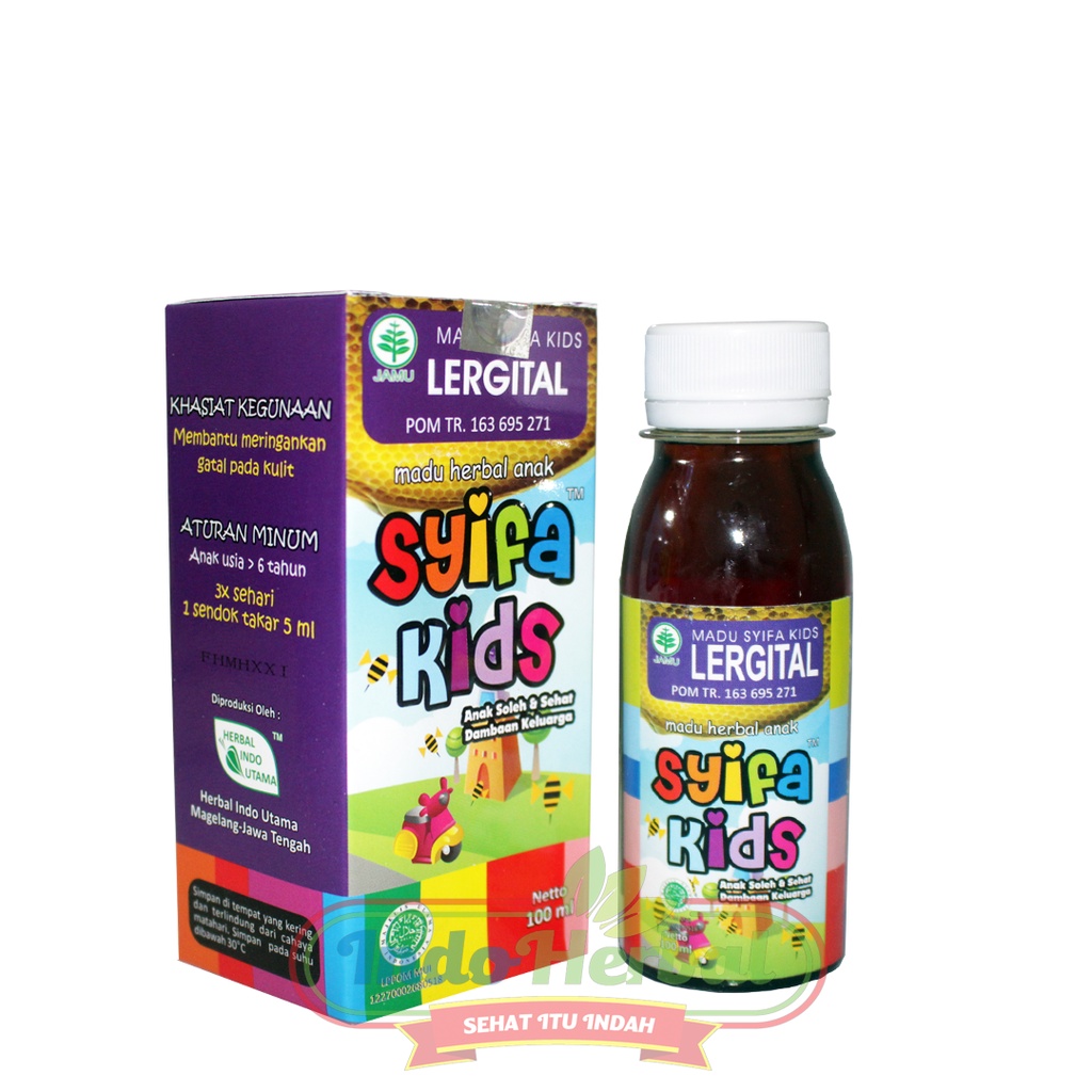 MADU HIU ANAK Syifa Kids LERGITAL / Alergi Dan Gatal 100ml