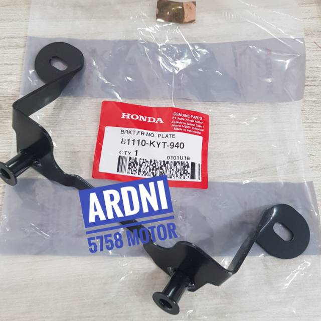 Bracket Plat Nomor Depan Scoopy