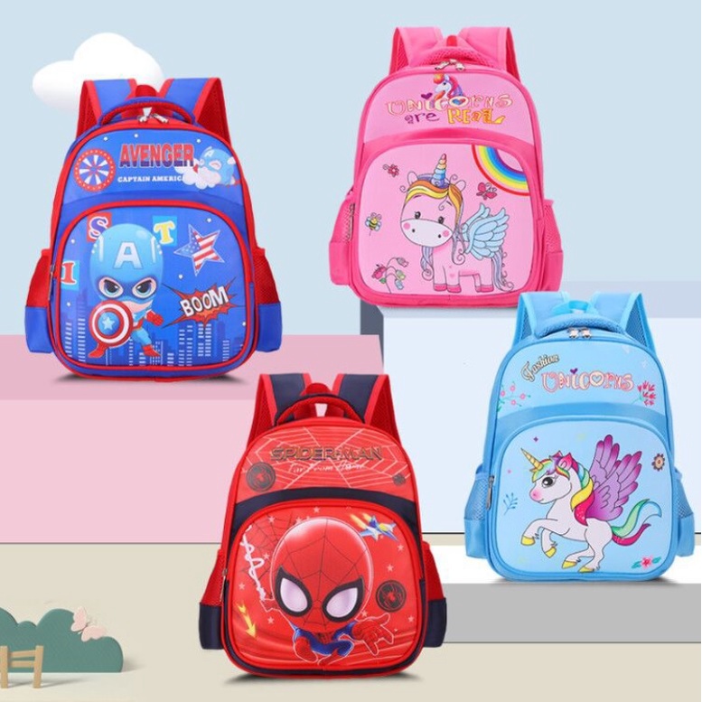 NEW Tas ransel anak import motif Cartoon