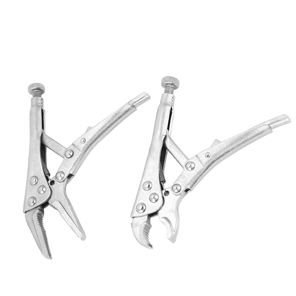 G8A laoa tang multifungsi pliers manual pressure mouth c type 5 inch - l100 - silver Or-i