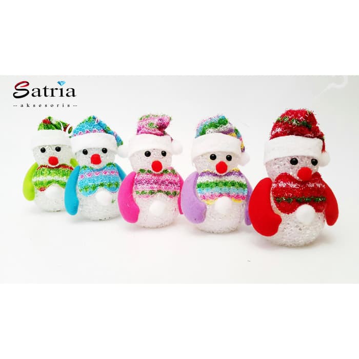 Ornament Natal/ Lampu Natal Boneka Salju LED / Hiasan Natal NTL 018