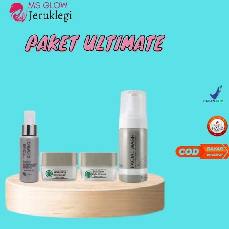 MS GLOW ULTIMATE KRIM CREAM PENGHILANG FLEK HITAM MENCERAHKAN BANDEL BPOM HALAL AMAN UNTUK IBU MENYU