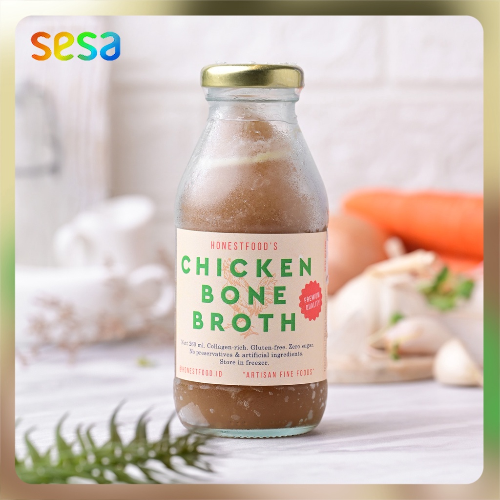 

HONEST FOOD'S Chicken Bone Broth 260ml - Kaldu Ayam