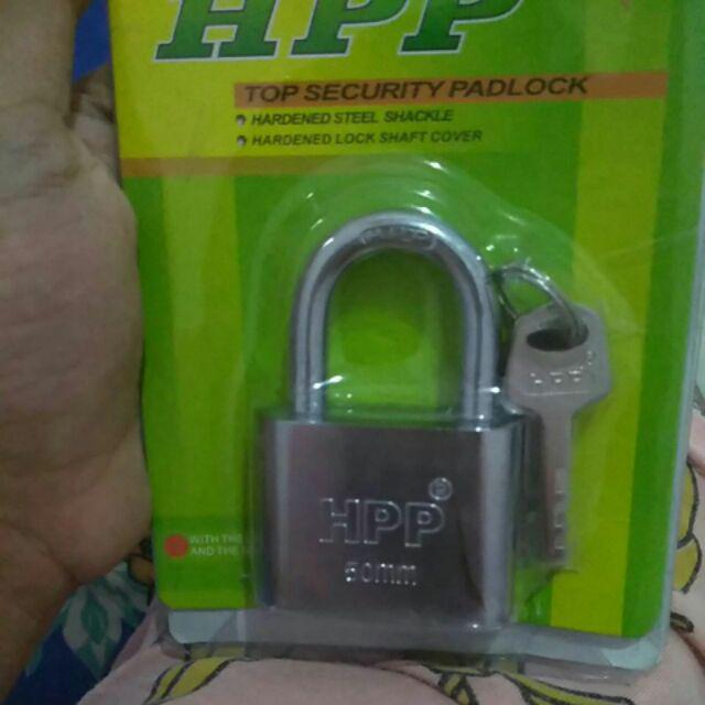 Gembok Putih 50 Mm Leher Pendek Hpp