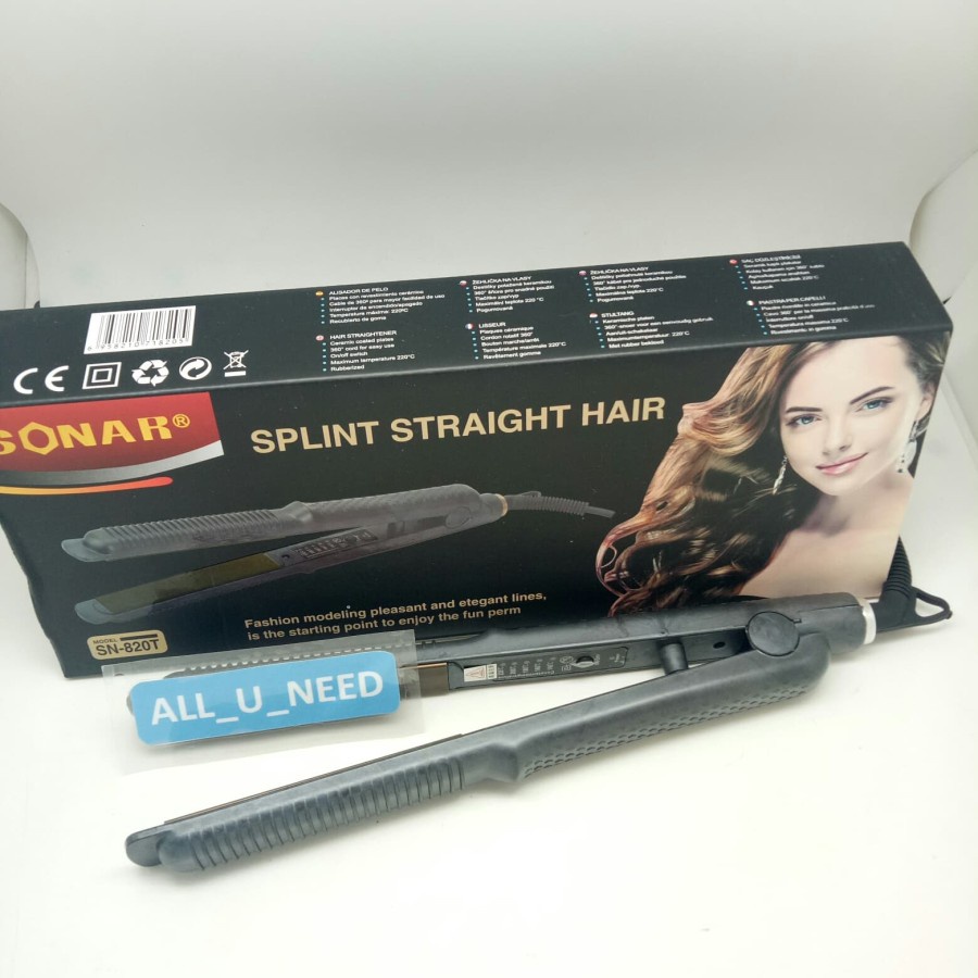 Catok Sonar SN 820T / Pelurus Rambut