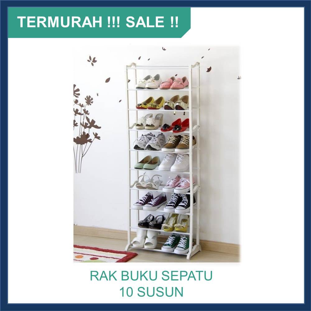 Terbaru Rak Sepatu Shoe Rack 10 Lajur Muat Max 30 Pasang Sepatu Shoe Amazing Ringan Portable Mudah R Shopee Indonesia