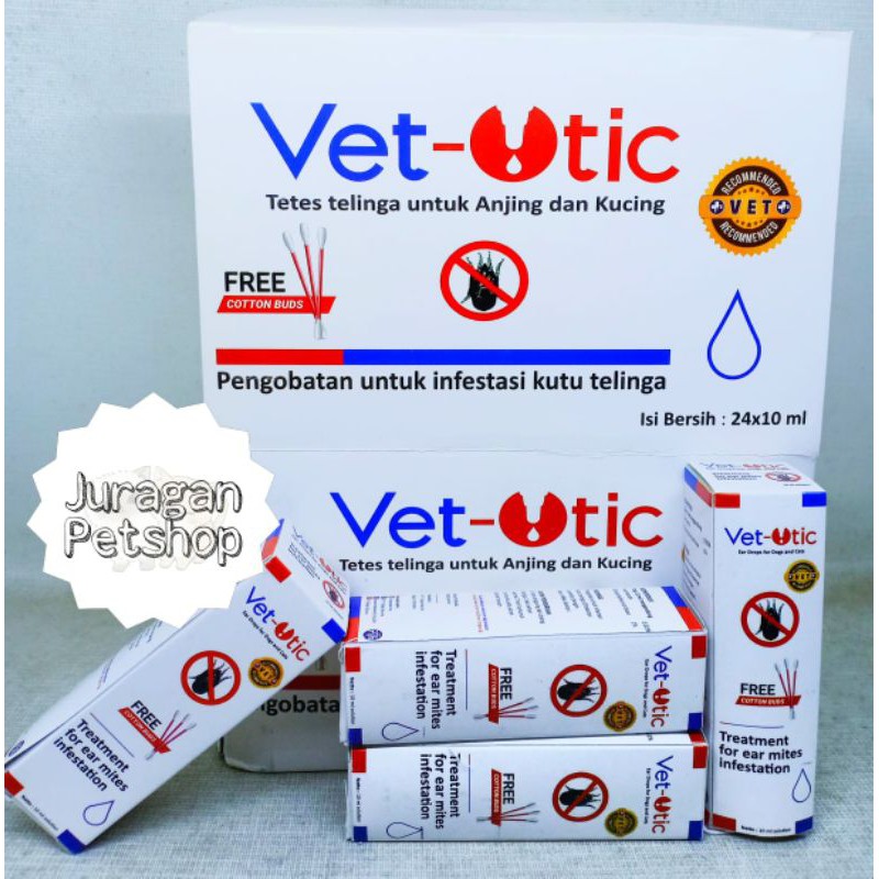 TRI DAYA VET-OTIC 10ML | Obat Tetes Telinga Kutu Kucing/Anjing | Vet Otic Ear