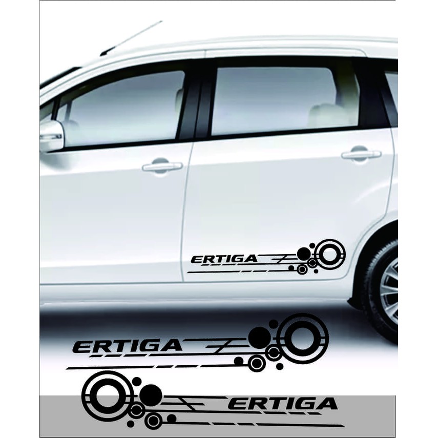 promo sticker mobil suzuki ertiga sticker body samping sticker cutting