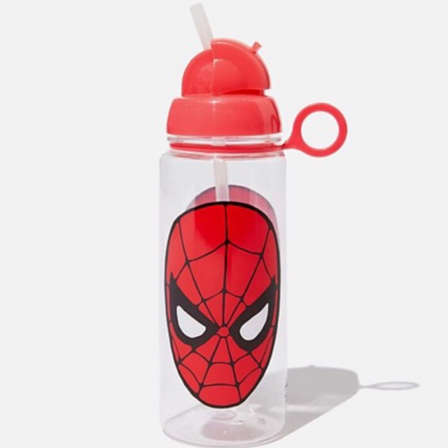 Botol minum transparan cotton on spiderman - my little pony