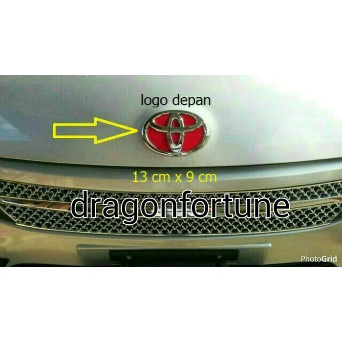 Emblem toyota Agya merah