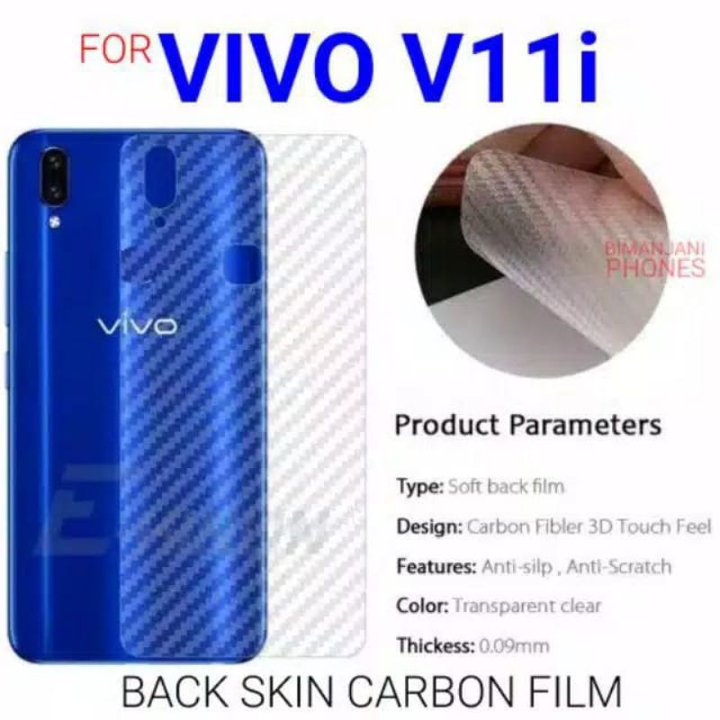 Skin carbon vivo V9/V11i /V11pro/V15/V15pro/V17/V17pro/V19/V20/V20SE/S1/S1pro/Z1pro/Y71