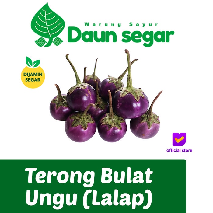 

Terong Bulat Ungu lalap 500gram/pack