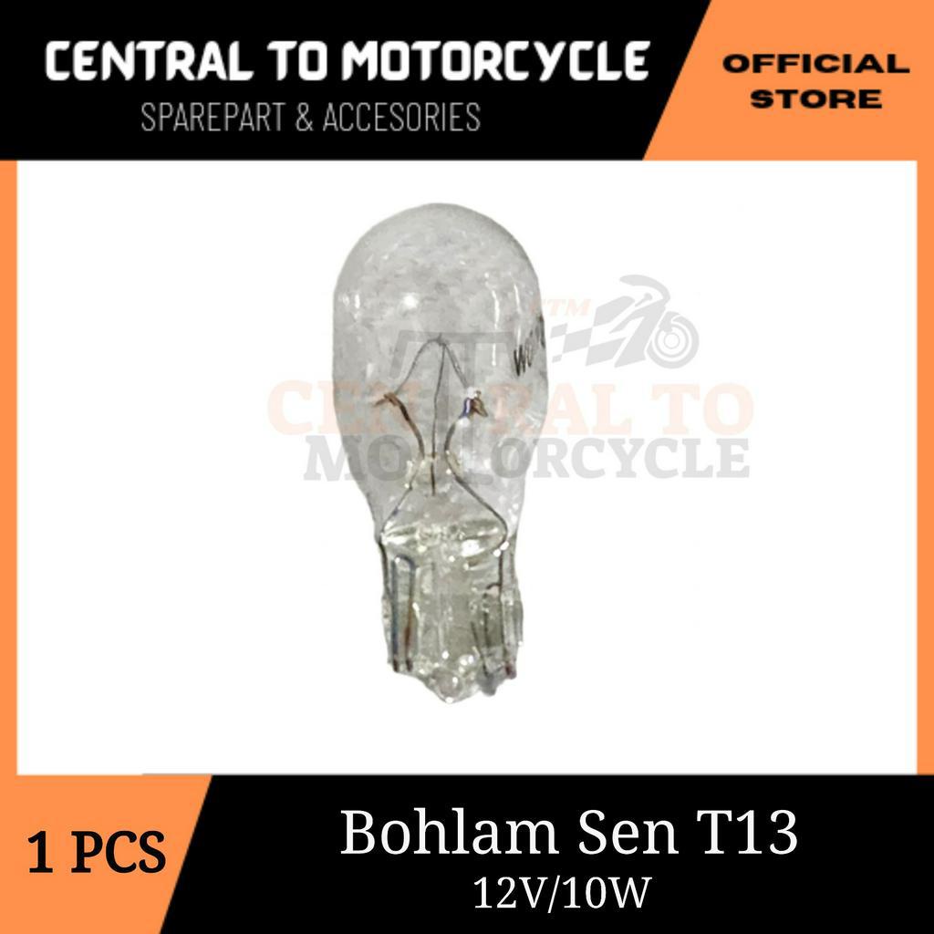 1 Buah Lampu Bohlam Sen T13 12V/10W Bisa Untuk Semua Motor