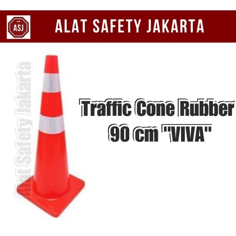Traffic Cone Rubber 90cm "Viva"