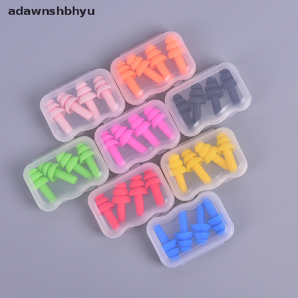 Adawnshbhyu 2pasang Ear Plugs Pencegah Kebisingan Tidur Penyumbat Telinga Travel Sleeping Noise Reduction