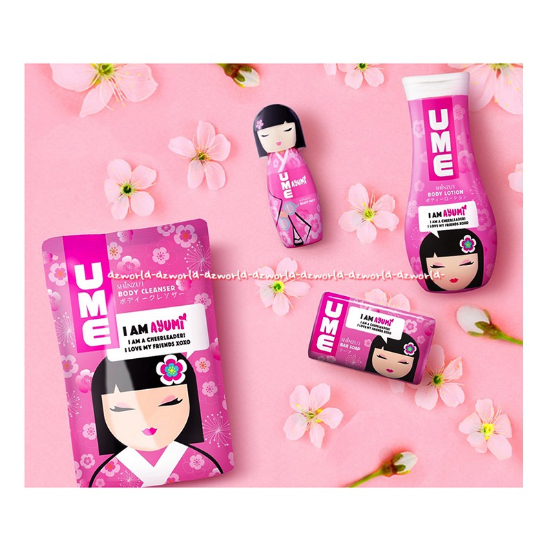 Ume Shinzui 450ml Body Cleanser Iam Keiko Pink Ungu Merah Sabun Cair Refill Sinzui Shinzu'i Umme