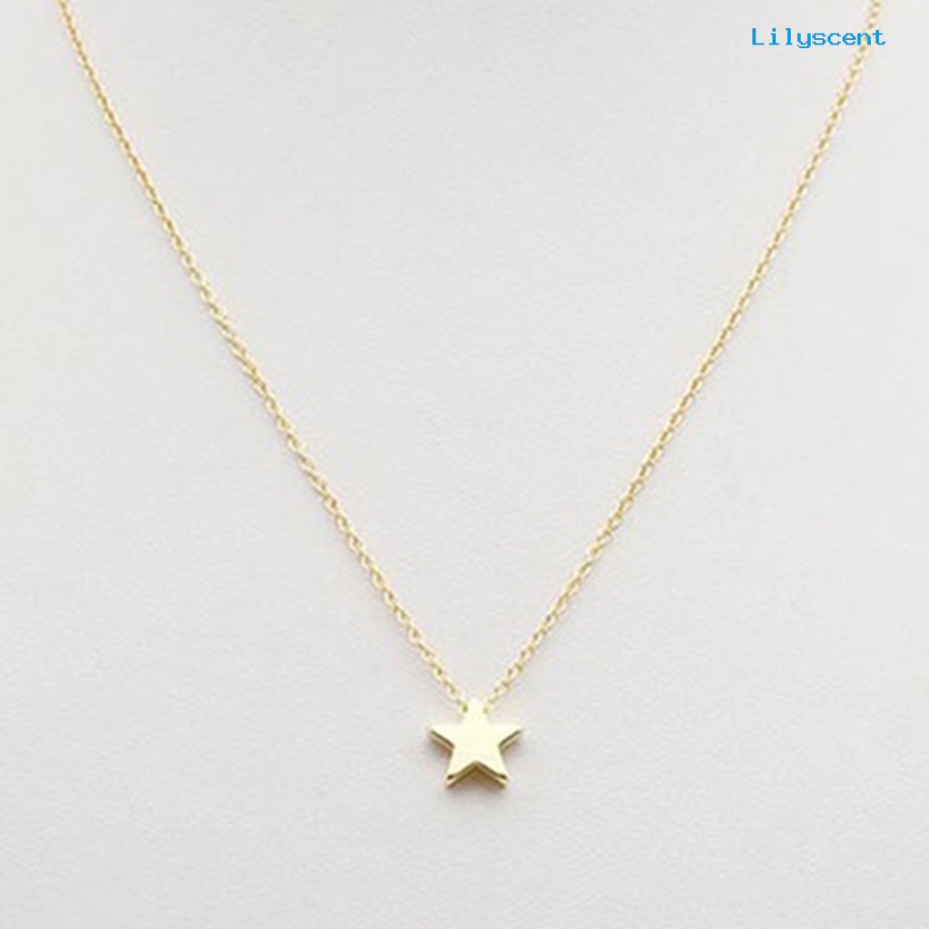 Kalung Rantai Klavikula Bentuk Bintang Anti Karat Untuk Wanita