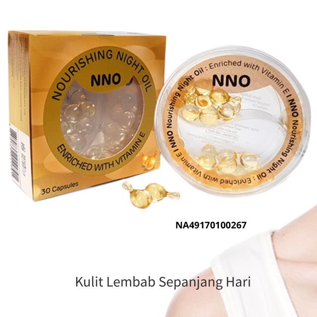 Nourishing Night Oil Mega We Care isi 30’s - BPOM INDONESIA - Box