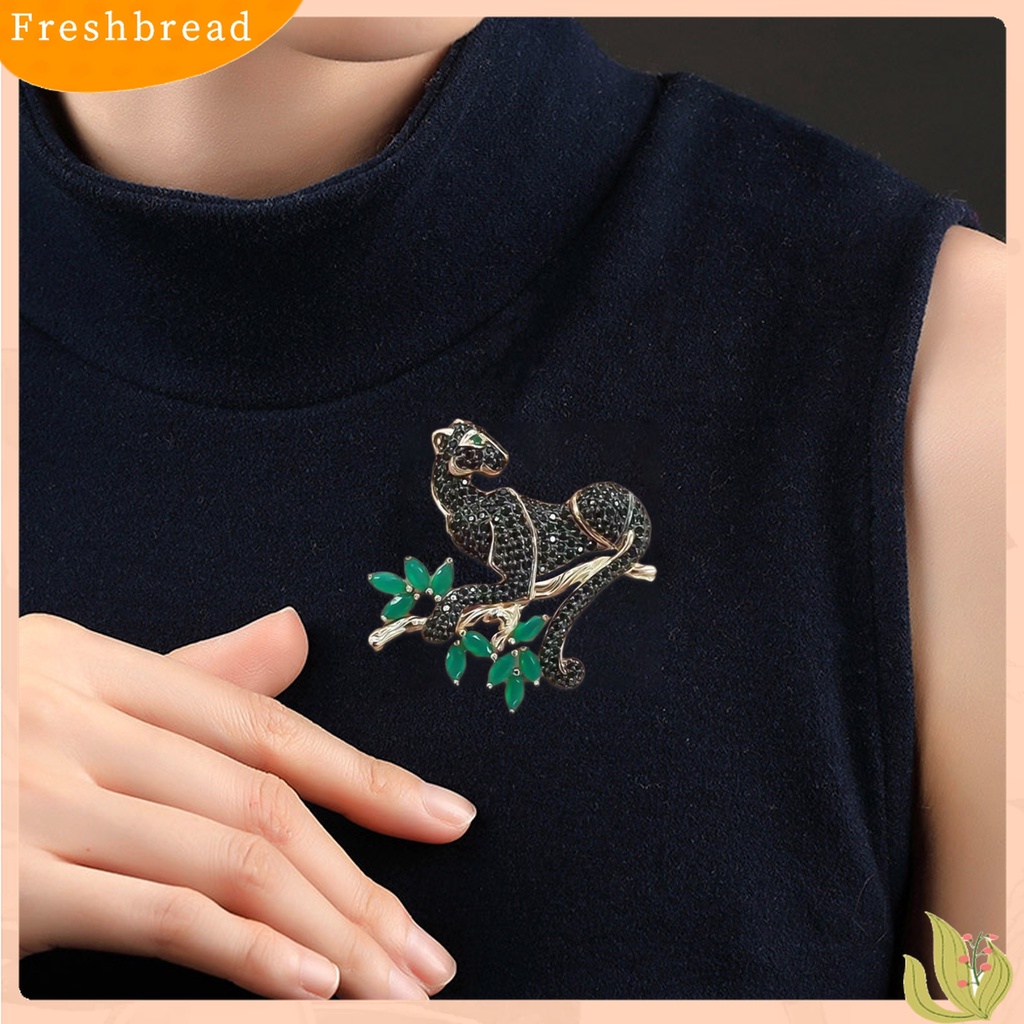 Terlaris Brooch Panther Design Elegant Alloy Fashionable Clothes Accessory for Banquet