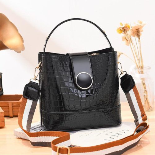 GI 19385 RISCE TAS SELEMPANG TALI MOTIF IMPORT WANITA CEWEK PEREMPUAN JAKARTA BATAM KULIT BUAYA JT