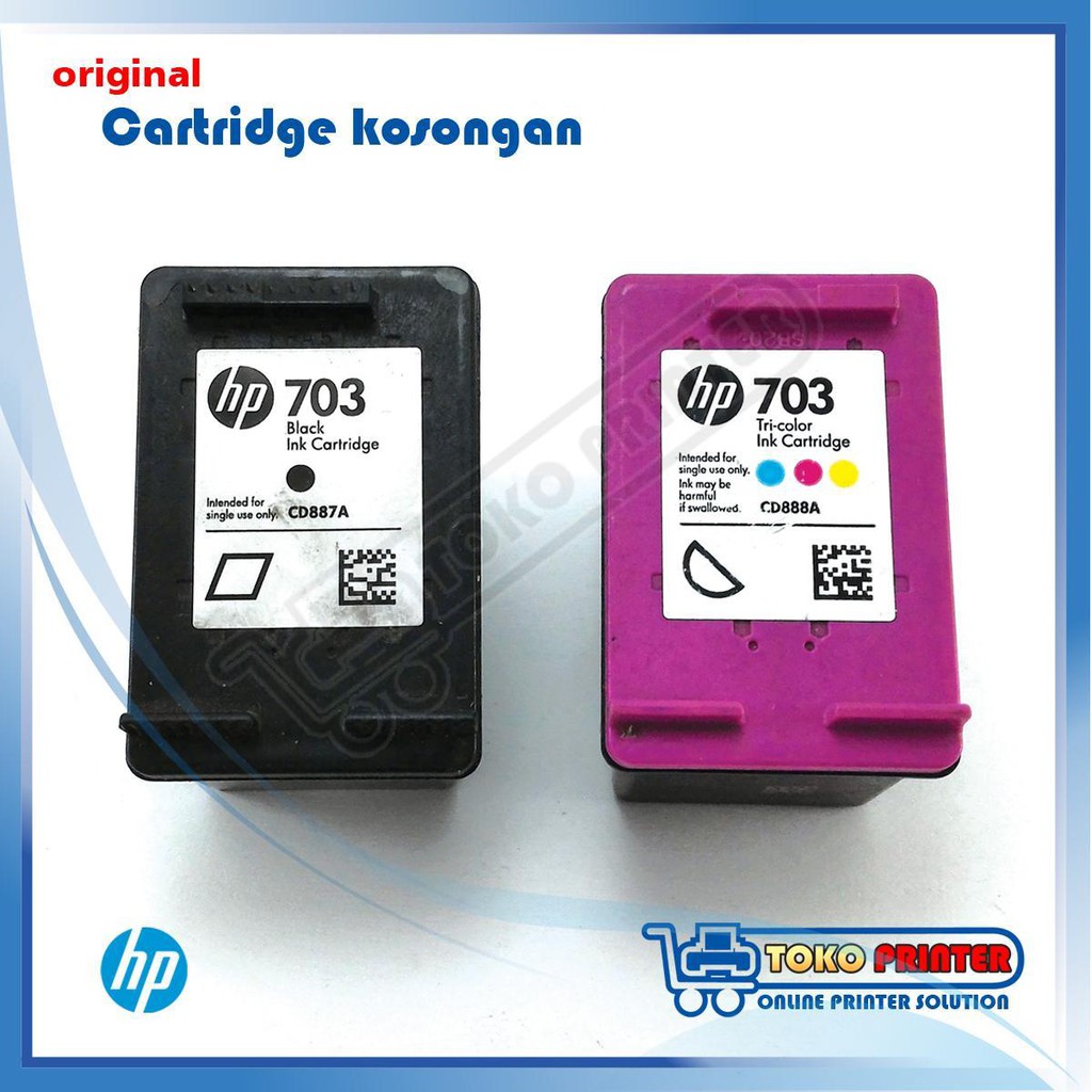 Cartridge Kosongan HP 703 Warna+Hitam